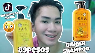 TRENDING SA TIKTOK PANG TANGGAL DUNDRUFF AT PANGPAGANDA NG BUHOK😱 GINGER AZLA SHAMPOO REVIEW!