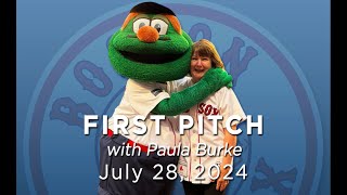 Paula Burke Red Sox First Pitch