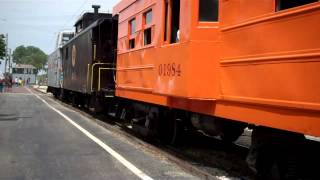 MILW 118C leads the caboose train at the Illinois Railway Museum in Union Il.