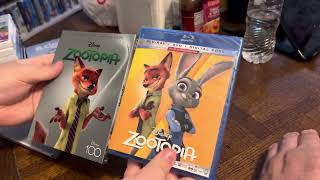 Zootopia Disney 100 Edition (Walmart Exclusive) (Blu-ray + DVD + Digital Code) Unboxing