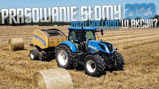 🔥PRASOWANIE SŁOMY 2023🔥NEW HOLLAND T7 245  W AKCJI🔥GR PIEKARA🔥AGROTEAM-ŁÓDZKIE🔥