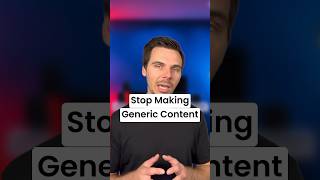 🛑 Stop Making Generic Content #contentforsales #marketingforsales #socialmediamarketing #sales