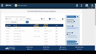 INOSOWPS Indiana Oversize Overweight Permit System Navigating the Company Dashboard