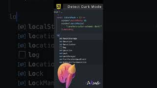 Detect Dark Mode | Javascript 🎨 #shorts #short #trending