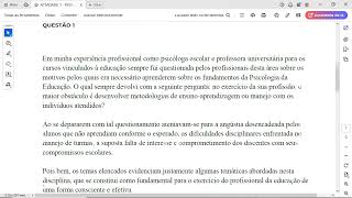 ATIVIDADE 1 - PED - PSICOLOGIA DA EDUCAÇÃO - 54_2024