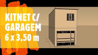 KITNET 6x3,50m COM GARAGEM!