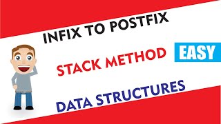 Infix to Postfix Conversion using Stack in Data structure in Hindi/Urdu - Conversion Rules Examples