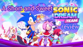 A Short and Sweet Sonic Dream Team Review! #SonicDreamTeam #sonicthehedgehog