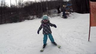 Guiliana Skiing For the First Time