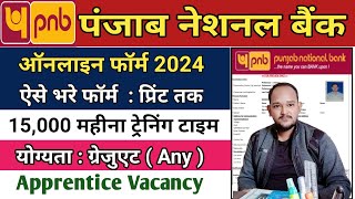 PNB Apprentice Online Form 2024 Kaise Bhare | PNB Apprentice 2024 Online Apply |