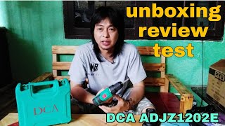 Cordless drill DCA ADJZ 1202E unboxing , review , test