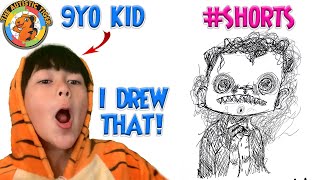 9yo Autistic Savant Draws - Bertrand LaScie | Mr. Eyes | Gideon's #shorts