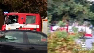 2 fire trucks responding in Tartu (Compilation) Recorded on 08.10.2020