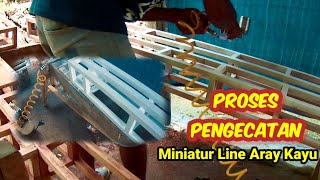 Part 2 || DIY Tutorial Cara Pengecatan Line Aray Miniatur 2 meter. Line Aray Miniatur Rigging sound