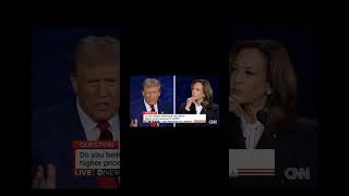 Watch Harris react to Trump saying he was going to send her a MAGA hat. #news #latestnews