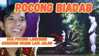 LANGSUNG DUA POCONG GANGGUIN ORANG #REACT FRANK POCONG KOCAK