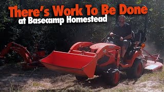 There's Work to be Done at Basecamp Homestead. #homestead #clearingland #kubota #sthilchainsaw