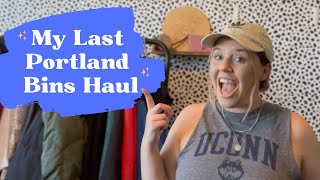 My Last Portland Bins Trip - Everything I Bought to Resell Online on Poshmark, EBay, DEPOP & Mercari