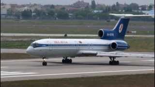 Belavia Tupolev 154 takeoff at Istanbul Ataturk 11.05.2012