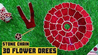 Laddu Gopal 3D Flower Poshak/Heavy work dress /No sew easy  velvet dress for bal gopal