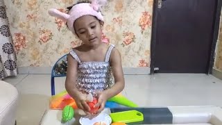 Pretend to Play With Fruits and Vegetable Toys |  Princess Ilisha