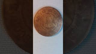 40 RÉIS DE BRONZE DE 1911.#shorts #rare