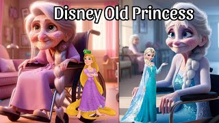 Disney Princess Get Old 👵🤐 #disnyprincess #disney #animation #princess #fairytales @Disney  #ai