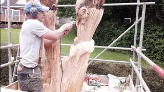 Day 4 - Our Cherry Tree being Carved