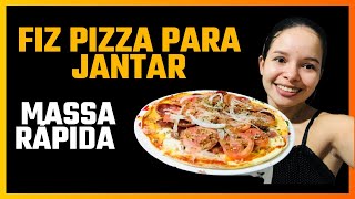 Fiz uma PIZZA bem RÁPIDA com massa de TAPIOCA - É UMA DELÍCIA