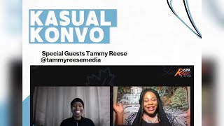 Tammy Reese being interviewed by Kelli Webb on Kasual Konvo via F2G Radio Network