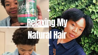 RELAXING MY 4C NATURAL HAIR | South African YouTuber