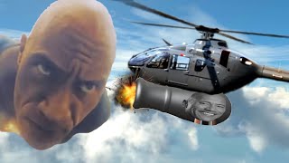 The Dwayne “The Rock” Johnson Apache Helicopter