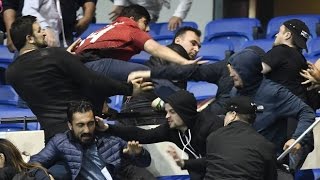 Hooligan riot before Lyon vs. Besiktas (Olympique Lyon vs. Besiktas | 13/04/17)