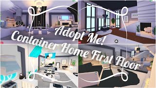 Tour 🖤 Modern Container House 🖤 - First Floor- Roblox Adopt Me!