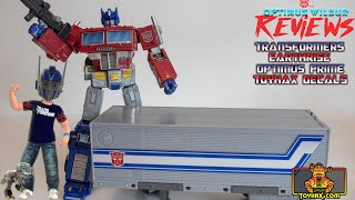 Optimus Wilbur Reviews: Toyhax/Reprolabels Transformers Earthrise Optimus Prime Decals Review