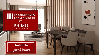 Installation of SKADINAVIA Wood Slat Room Dividers