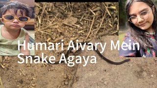 AJ HUMARI AIVARY MEIN SNAKE AGYA😱😭