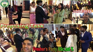 Fresher’s Party P.5 Proposing task | इस में फ्रेशर्स को अपनी प्रेमिका समझ कर Impress करते हुए देखें