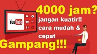 CARA KEJAR 4000 JAM TAYANG DENGAN 1 HANDPHONE