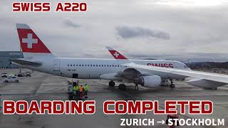 SWISS A220-300 🇨🇭 ZURICH→STOCKHOLM