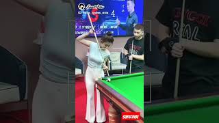 Skill wanita cantik main billiard #shorts #short