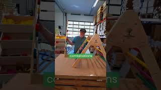 Wooden Montessori Climbing Triangle 🪜 Forest Kids Norway