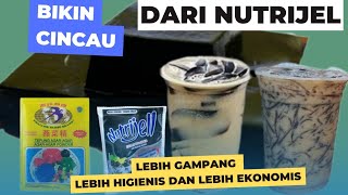 Cara Bikin Cincau dari Nutrijel Cincau dan agar-agar swallow