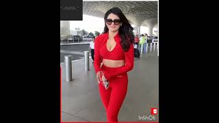 Urvashi rautela hottest airport look | Urvashi rautela deep cleavage showing bold look |