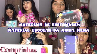 Comprinhas de enfermagem na Shopee/Material escolar da minha filha#compras #shopee#materialescolar