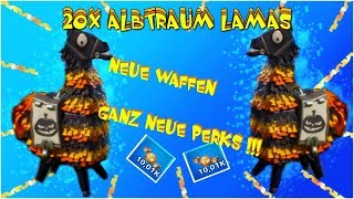 20x ALBTRAUM LAMAS - NEUE WAFFEN GANZ NEUE PERKS ! | Fortnite Rette Die Welt