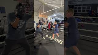 Chris is training hard for his first Boxing Fight