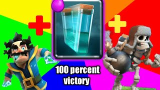 BEST DECK FOR JUNGLE ARENA (Electro wizard +Giant skeleton +clone )