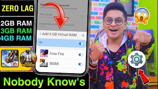 Add 4Gb Extra RAM in Any Phone Using 1 Trick | Boost Free Fire Gaming Performance Tutorial