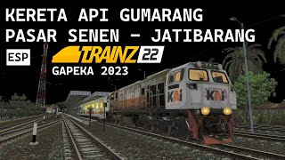 KERETA API GUMARANG PASAR SENEN - JATIBARANG | TRAINZ SIMULATOR INDONESIA